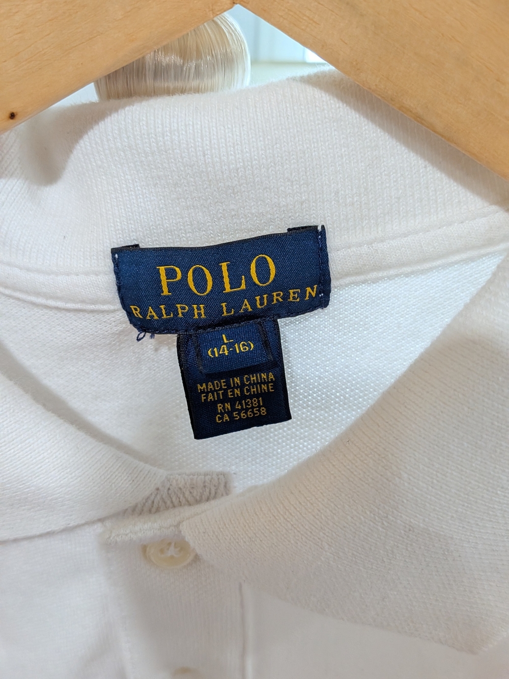 Polo by Ralph Lauren White Polo with Red Canada & Pony Logos - Picture 4 of 4
